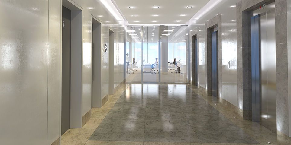 Office lobby at Hanover Quay